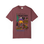 Cool Montana Graphic T-Shirt, Perfect for Travelers, Adventure Lovers, USA States Design