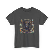 Boho Bull Graphic Tee | Unisex Heavy Cotton T-Shirt | Festival Wear, Gift for Nature Lovers, Casual Outfit, Animal Art