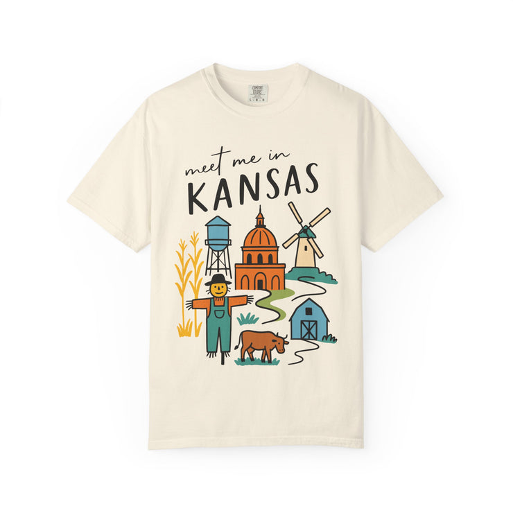 Kansas Adventure T-Shirt, Unisex Graphic Tee, Gift for Travelers,  USA States Design
