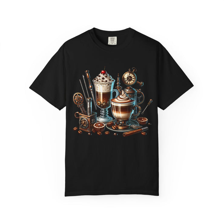 Coffee Lovers Unisex T-shirt, Cozy Café Style, Gift for Baristas, Perfect for Birthdays, Fun Beverage Art Tee