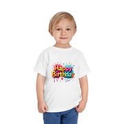 Happy Birthday Toddler Tee, Kids Birthday Gift, Short Sleeve Tee, Birthday Outfit, Toddler Shirt, Celebration Apparel