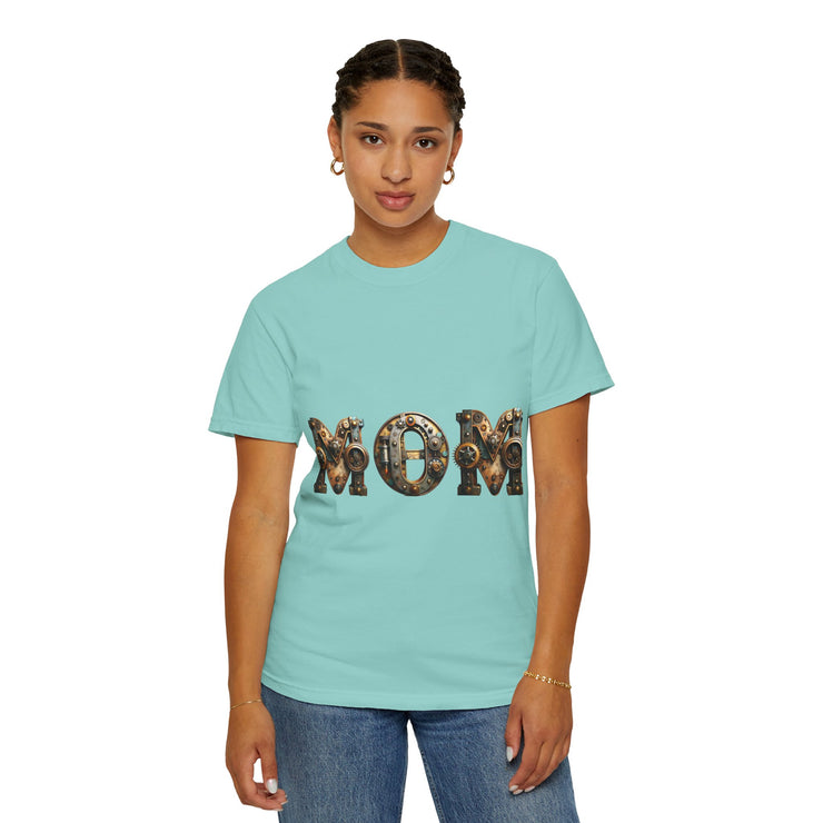 Mom Themed Unisex Garment-Dyed T-Shirt, Perfect for Mother's Day, Casual Wear, Gift for Moms, Family Gatherings, Everyday Comfort