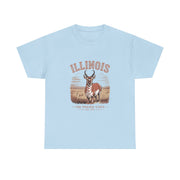 Illinois Prairie State Tee, Vintage Graphic T-Shirt, Unisex Casual Wear, Gift for Nature Lovers, Travel Souvenir, USA States Design