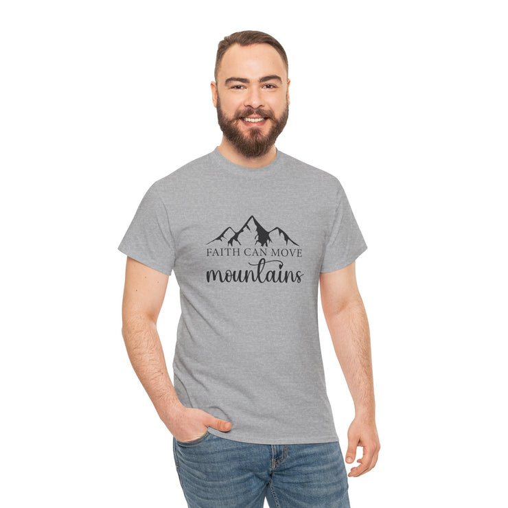 Faith Unisex Heavy Cotton Tee, Inspirational Shirt, Gift for Believers, Faith-Based Apparel, Motivational Top, Christian Tee