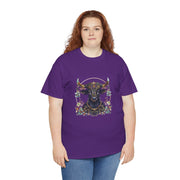 Boho Bull Graphic Tee | Unisex Heavy Cotton T-Shirt | Festival Wear, Gift for Nature Lovers, Casual Outfit, Animal Art