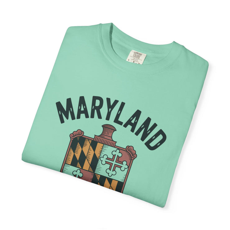 Maryland Pride Unisex Garment-Dyed T-shirt, Vintage Maryland Shirt, Maryland State Pride Tee, Gift for Marylanders, USA States Design
