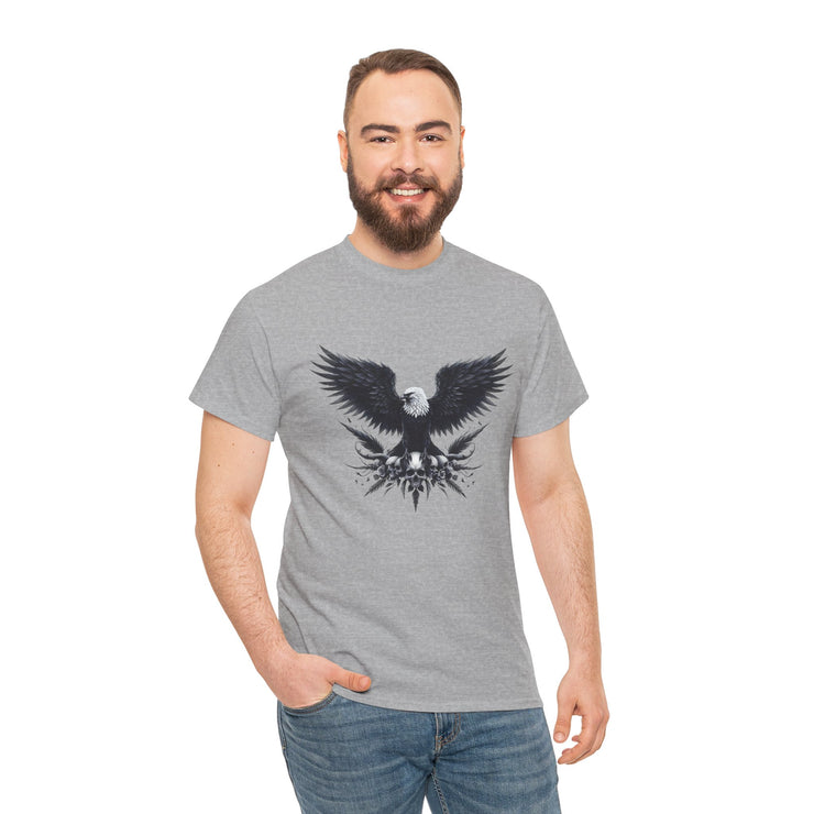 Bold Eagle Graphic Tee, Unisex Heavy Cotton T-Shirt, Wildlife Art Shirt, Nature Lover Gift, Casual Style Top