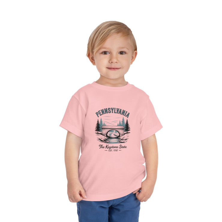 Pennsylvania Adventure Toddler Tee, Cute Kids Shirt, Gift for Little Explorers, Vacation Outfit, USA States Design