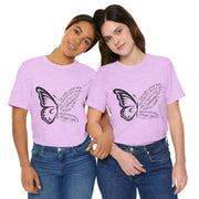 Inspirational Quote Tee, Motivational Shirt, Unisex Graphic T-Shirt, Gift for Her,Butterfly Love