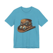 Steampunk Hat Tee, Steampunk T-Shirt, Retro Graphic Tee, Gift for Nerds, Cosplay Costume Top