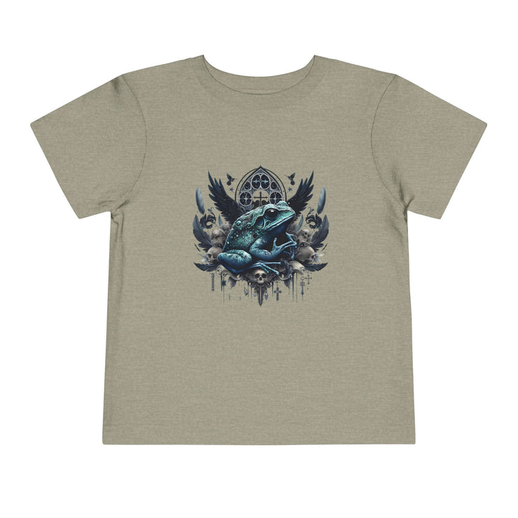 Toddler Short Sleeve Tee Featuring Unique Frog Design, Cute Kid's Top, Gift for Little Ones, Playful Graphic T-Shirt, Fun Nature Apparel