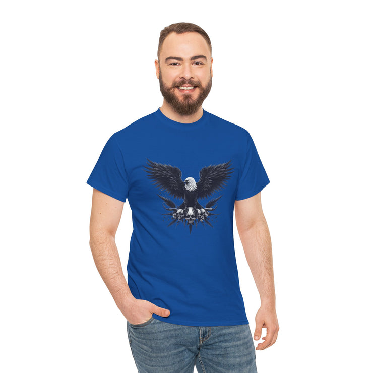 Bold Eagle Graphic Tee, Unisex Heavy Cotton T-Shirt, Wildlife Art Shirt, Nature Lover Gift, Casual Style Top