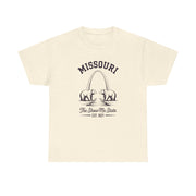 Missouri Bears Unisex Heavy Cotton Tee, Gift for Missouri Residents, State Pride Shirt, Casual Wear, Summer Tee, Vintage Style T-Shirt
