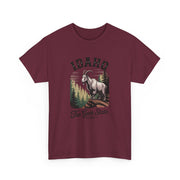 Idaho Gem State Tee, Unisex Heavy Cotton Shirt, Vintage Idaho Style T-Shirt, Nature Lover Apparel, Gift for Idaho Residents, USA States Design