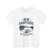 New Hampshire Adventure Tee - Unisex Heavy Cotton Tee, Vintage State Shirt, Nature Lover Gift, USA States Design