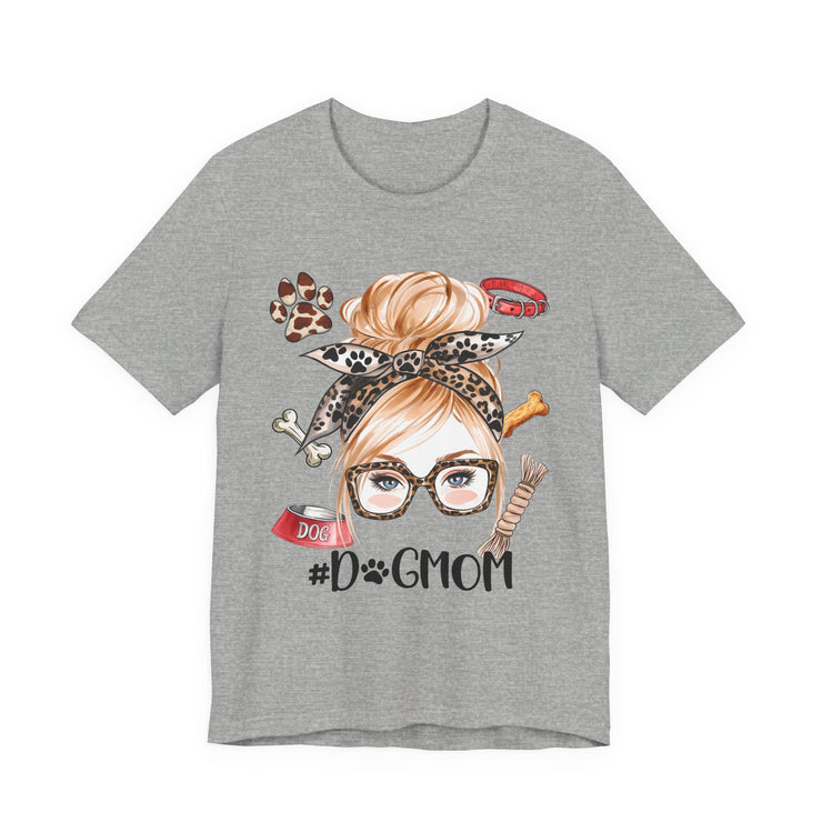 Dog Mom Short Sleeve Tee, Dog Lover T-Shirt, Pet Owner Gift, Animal Lover Apparel, Unique Birthday Gift, Mothers Day