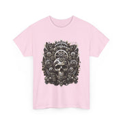 Gothic Skull Tee - Unisex Heavy Cotton T-Shirt, Unique Graphic Shirt, Casual Wear, Edgy Fashion, Gift for Him/Her, Halloween Style
