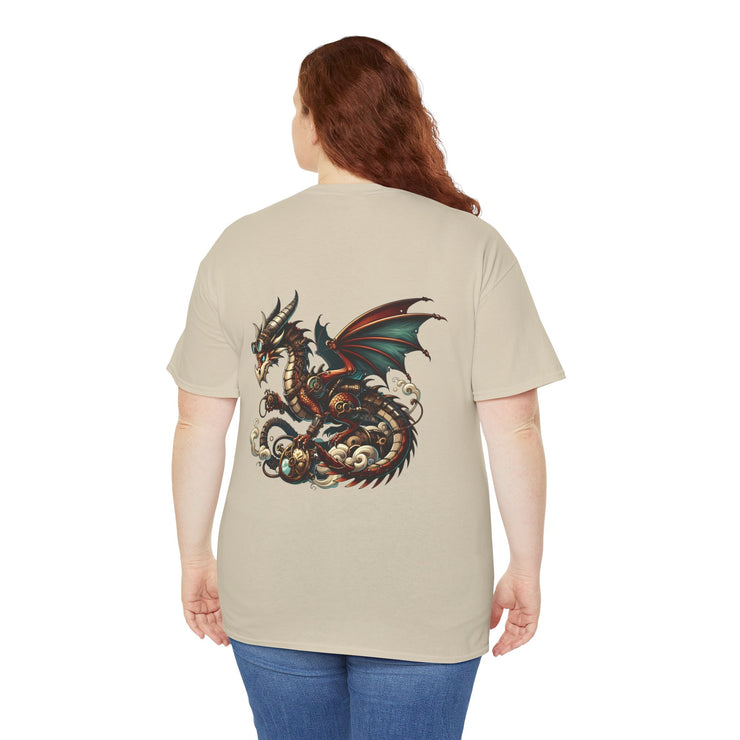 Dragon Graphic Tee, Unisex Cotton T-Shirt, Fantasy Shirt, Gift for Gamers, Cool Casual Wear, Dragon Lover Apparel