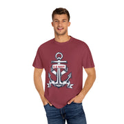 Unisex T-Shirt with U.S. Navy Anchor Design, Casual Tee, Maritime Gift, Sailor Apparel, Patriotic Wear, Summer Style