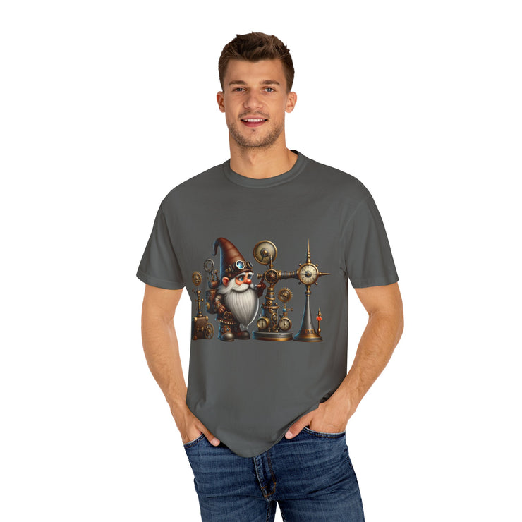 Steampunk Gnome T-shirt, Unique Graphic Tee for Fantasy Lovers, Gift for Birthdays, Everyday Wear, Unisex Casual Top