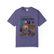 Cool Montana Graphic T-Shirt, Perfect for Travelers, Adventure Lovers, USA States Design