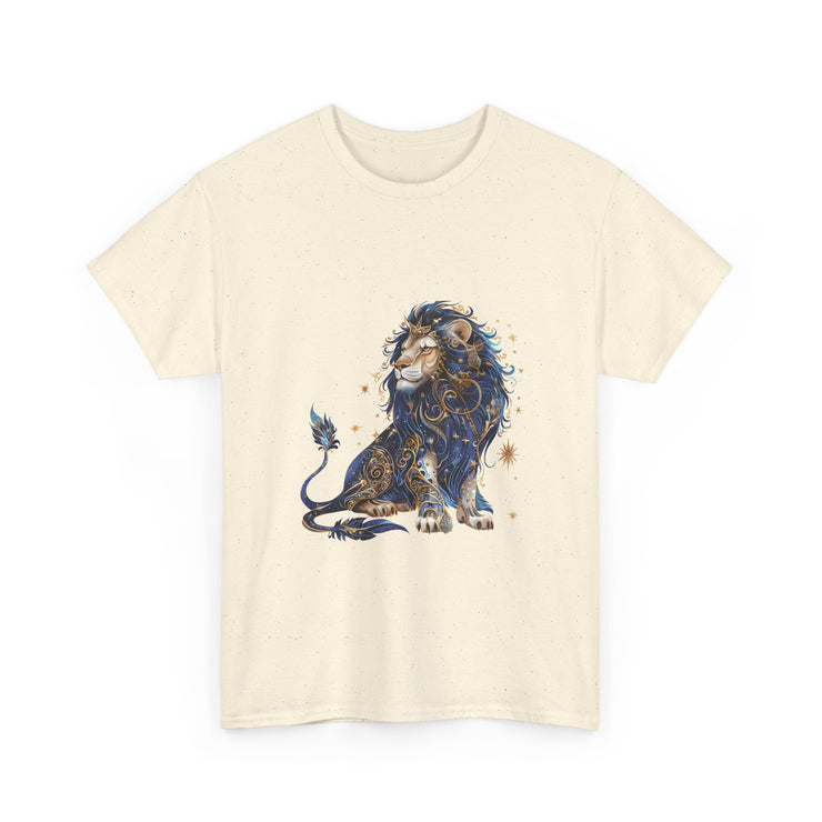 Majestic Lion Unisex Heavy Cotton Tee, Animal Lover Shirt, Eco-Friendly Gift, Casual Wear, Wildlife T-Shirt, Birthday Apparel