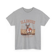 Illinois Prairie State Tee, Vintage Graphic T-Shirt, Unisex Casual Wear, Gift for Nature Lovers, Travel Souvenir, USA States Design