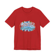 Winter Blessings Unisex Jersey Tee, Cozy Winter T-shirt, Holiday Gift, Seasonal Apparel, Comfortable Casual Wear