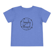 Toddler Short Sleeve Tee - Simply Blessed T-Shirt, Kids Blessing Shirt, Baby Shower Gift, Christian Toddler Wear, Everyday Comfort Tee