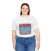 Warm Winter Wishes Tee, Unisex Short Sleeve Shirt, Cozy Winter Apparel, Holiday T-Shirt, Winter Fashion