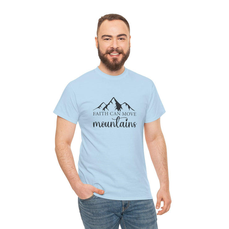 Faith Unisex Heavy Cotton Tee, Inspirational Shirt, Gift for Believers, Faith-Based Apparel, Motivational Top, Christian Tee
