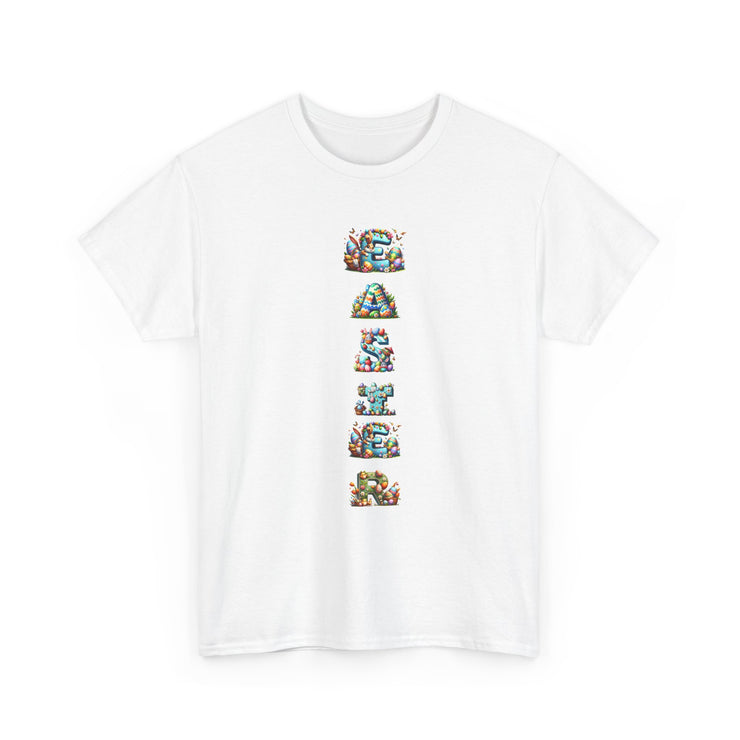 Colorful Cartoon Animal Unisex Heavy Cotton Tee - Gift for Animal Lovers, Cute T-Shirt for Kids & Adults, Fun Birthday, Casual Wear