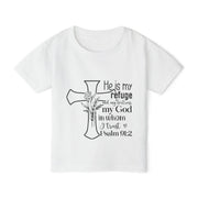 Toddler T-Shirt with Inspirational Design, Religious Gift, Faith-Based Apparel, Christian Clothing for Kids, Scripture Shirt, Christian Design