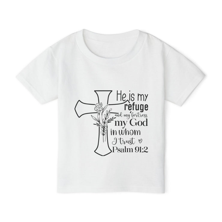 Toddler T-Shirt with Inspirational Design, Religious Gift, Faith-Based Apparel, Christian Clothing for Kids, Scripture Shirt, Christian Design