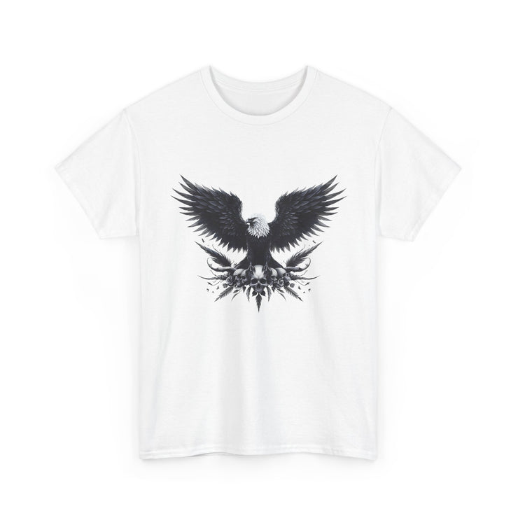 Bold Eagle Graphic Tee, Unisex Heavy Cotton T-Shirt, Wildlife Art Shirt, Nature Lover Gift, Casual Style Top