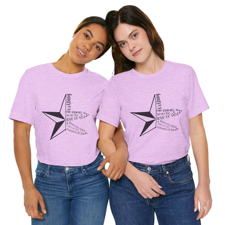 Inspirational Star Graphic Tee | Motivational Unisex Jersey Shirt, Casual Wear, Gift for Friends, Christian Design