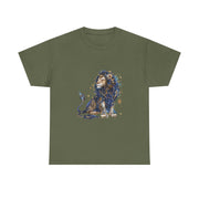 Majestic Lion Unisex Heavy Cotton Tee, Animal Lover Shirt, Eco-Friendly Gift, Casual Wear, Wildlife T-Shirt, Birthday Apparel