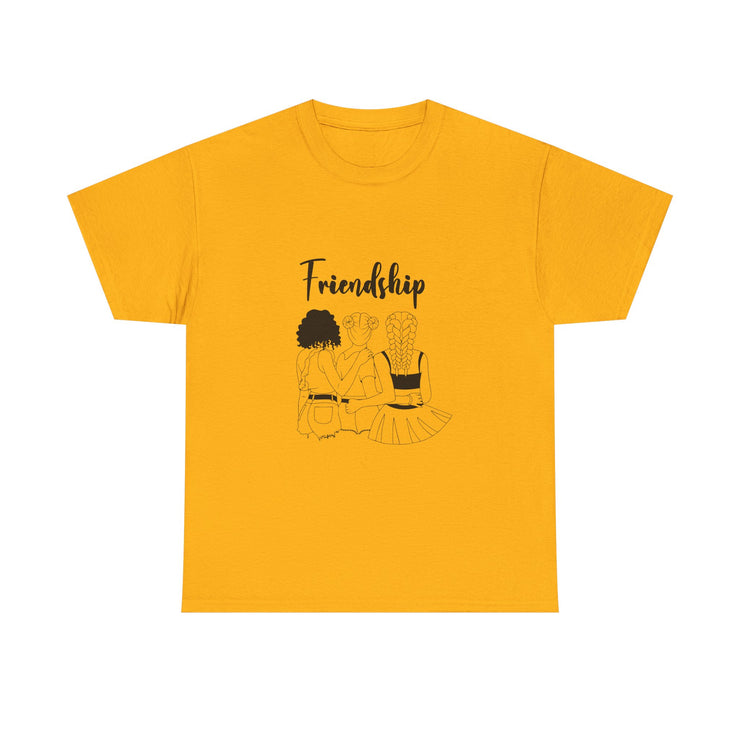 Friendship Unisex Heavy Cotton Tee - Perfect Gift for Friends, Casual Wear, Celebration Tees, Summer Fashion, Unique Friendship Gift