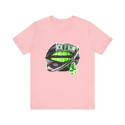 Green Glam Lip Graphic Tee | Unisex Jersey Short Sleeve Shirt, Fashion Tee, Trendy T-shirt, Gift for Her, Casual Wear