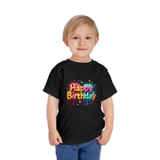 Happy Birthday Toddler Tee, Kids Birthday Gift, Short Sleeve Tee, Birthday Outfit, Toddler Shirt, Celebration Apparel