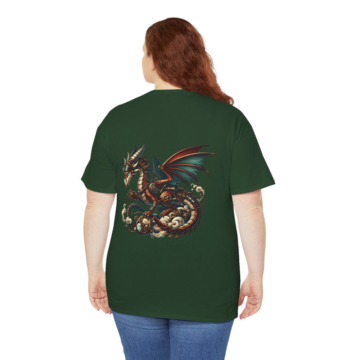 Dragon Graphic Tee, Unisex Cotton T-Shirt, Fantasy Shirt, Gift for Gamers, Cool Casual Wear, Dragon Lover Apparel