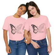Inspirational Quote Tee, Motivational Shirt, Unisex Graphic T-Shirt, Gift for Her,Butterfly Love