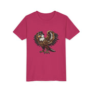 SKShirt Eagle Youth Tee - Unique Graphic Shirt, Bird Lover Gift, Nature-Themed Apparel, Fashion for Kids, Cool Kids' Clothing