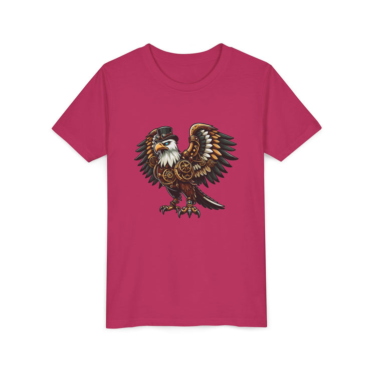 SKShirt Eagle Youth Tee - Unique Graphic Shirt, Bird Lover Gift, Nature-Themed Apparel, Fashion for Kids, Cool Kids' Clothing