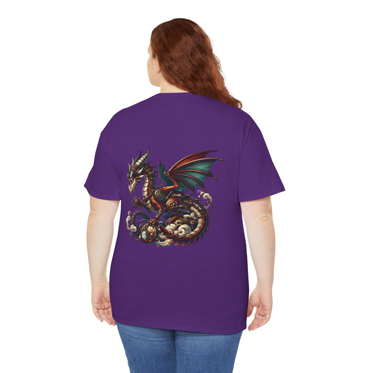 Dragon Graphic Tee, Unisex Cotton T-Shirt, Fantasy Shirt, Gift for Gamers, Cool Casual Wear, Dragon Lover Apparel