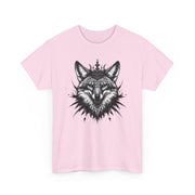 Wolf Head Graphic Unisex Heavy Cotton Tee, Cool Graphic Tee, Animal Lover Gift, Casual Summer Wear, Adventure T-Shirt