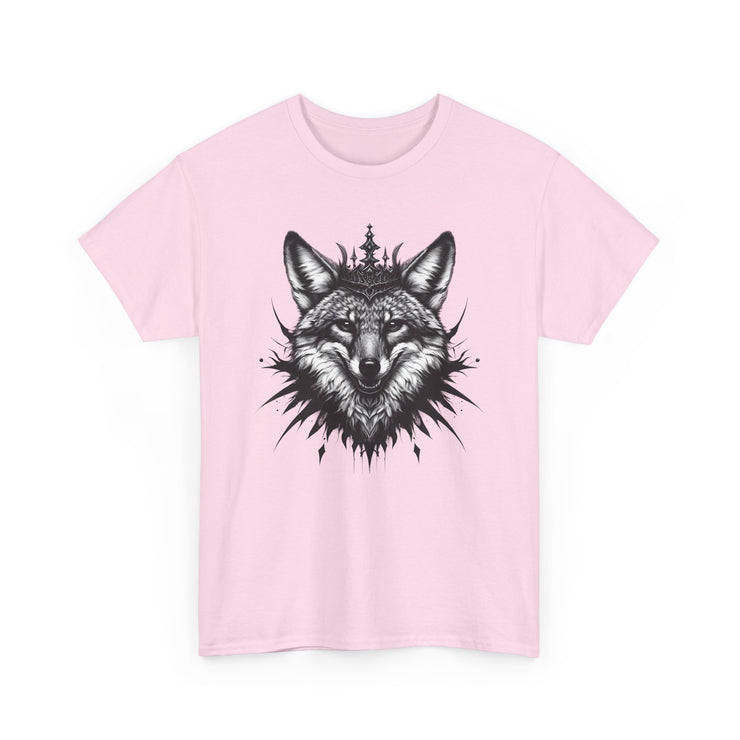 Wolf Head Graphic Unisex Heavy Cotton Tee, Cool Graphic Tee, Animal Lover Gift, Casual Summer Wear, Adventure T-Shirt