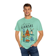 Kansas Adventure T-Shirt, Unisex Graphic Tee, Gift for Travelers,  USA States Design