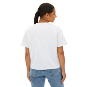 Floral Glam Women's Boxy Tee, Summer Casual Top, Gift for Her, Party Wear, Trendy Graphic Shirt Women T-Shirt