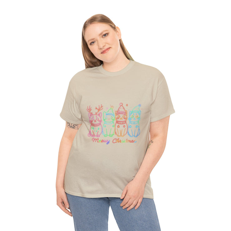 Festive Cat T-Shirt: Cozy Holiday Tee for Cat Lovers, Perfect Gift, Christmas Apparel, Unisex Christmas Tee, Cute Pet Lover Shirt